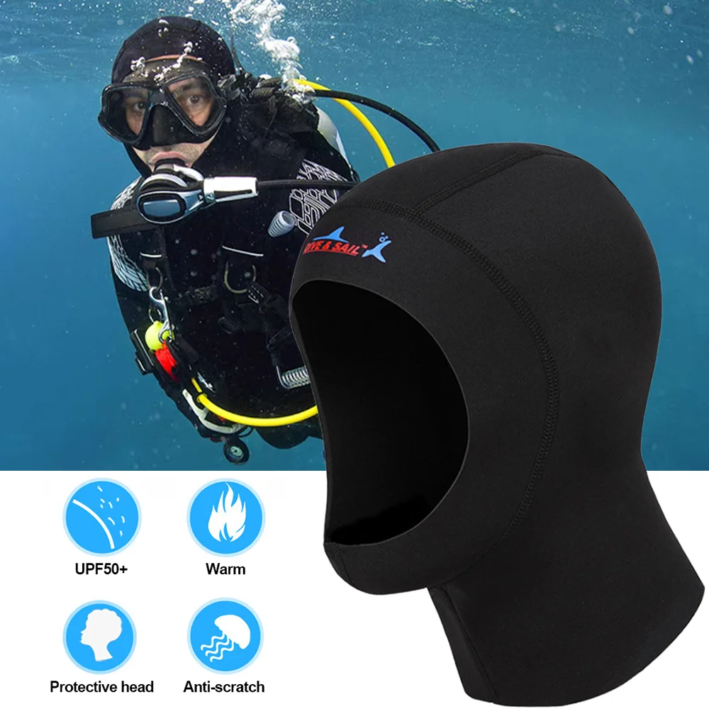 

1MM Scratch-proof Diving Caps Protective Head Diving Helmet Swimming Sports Thin Sunscreen Swim Caps Men Women Surfing