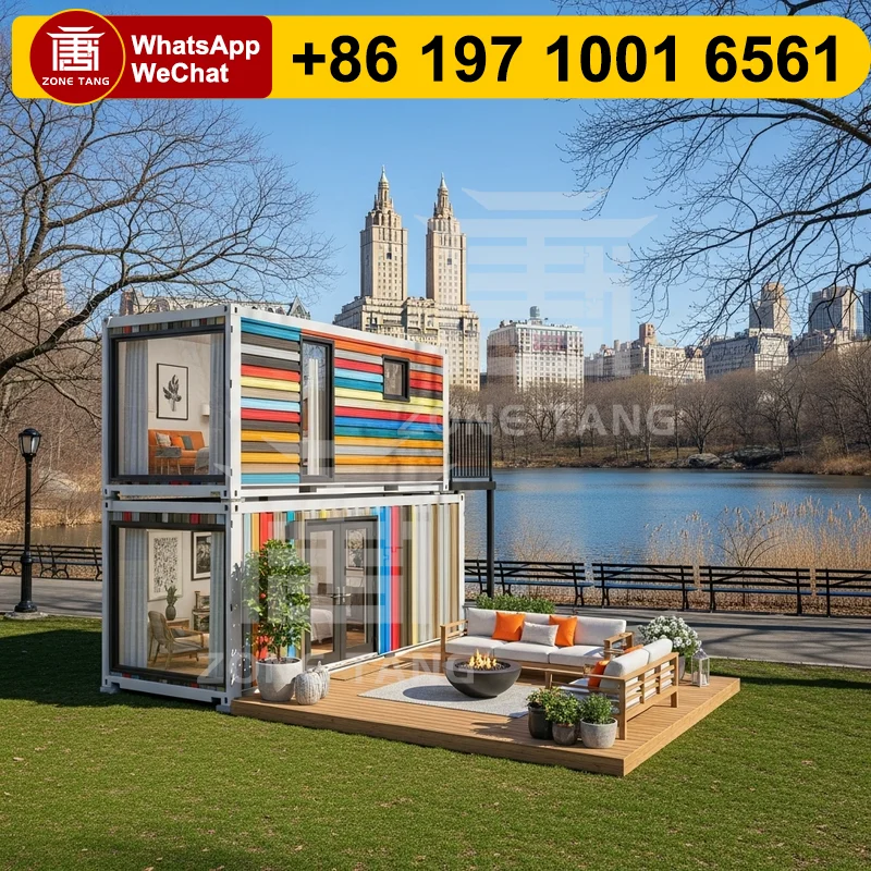

Meeting Room Flat Pack House Convenient Manufactured Homes Shipping Container Homes Fireproof Multi Purpose Multi Room Temporary