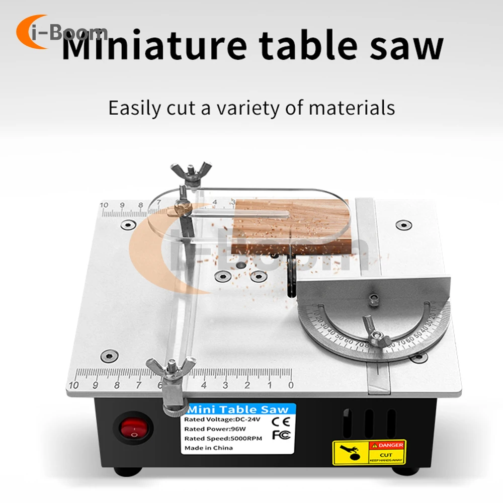 US EU Plug Miniature Table Saw Sawing Machine Dustproof Cutting PCB Small Wood Stick Acrylic Copper Tube Aluminum Alloy Cutt 