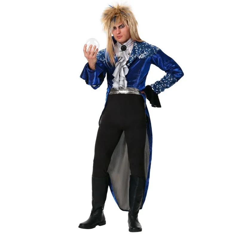 

Halloween Carnival Stage Performance Adult Luxury Movie Magic Labyrinth Elf King Jas Leprechaun Cosplay Costume