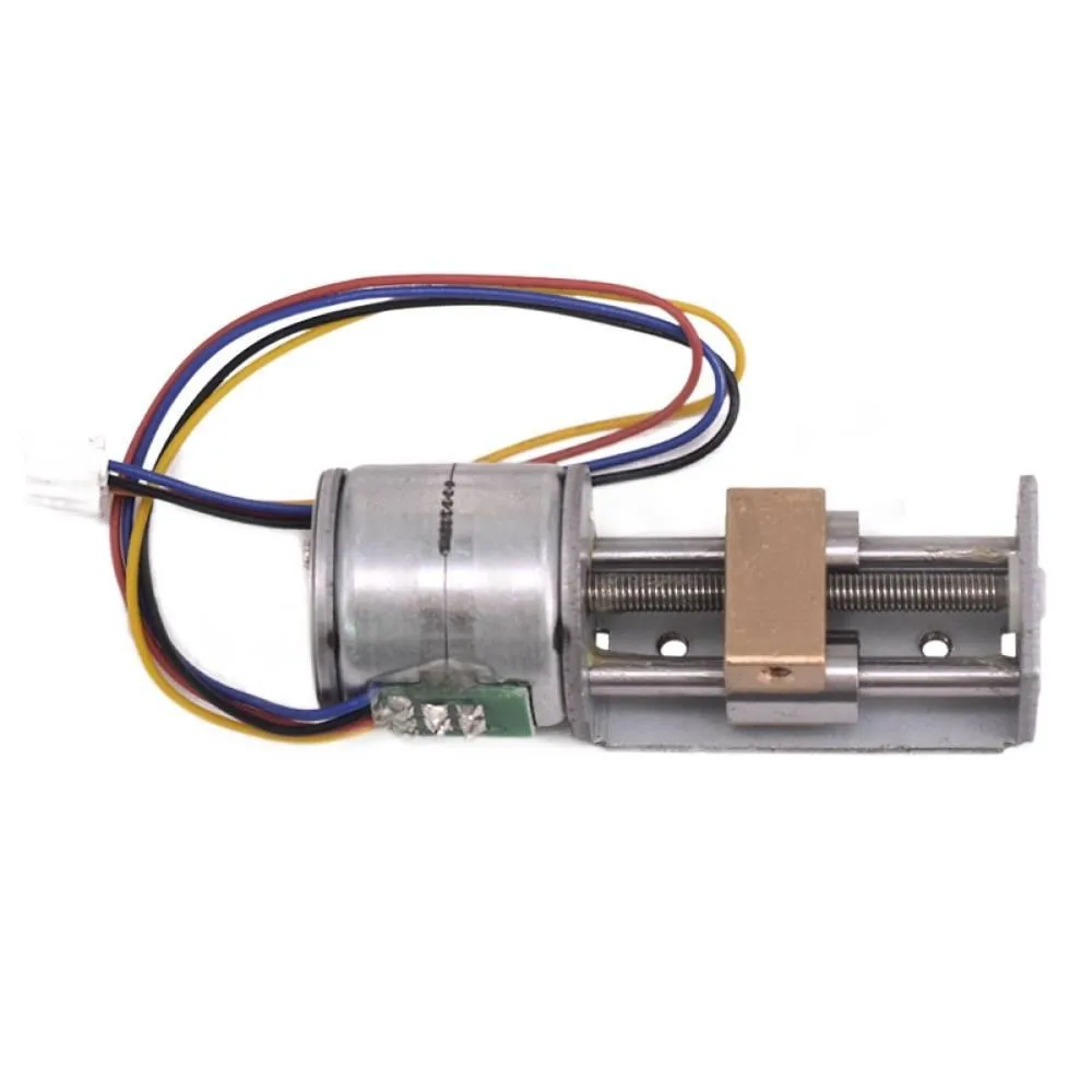 20 Step Motor Slide Table Micro Mini Screw Rod Screw Movement Pushes 20mm Linear Motor