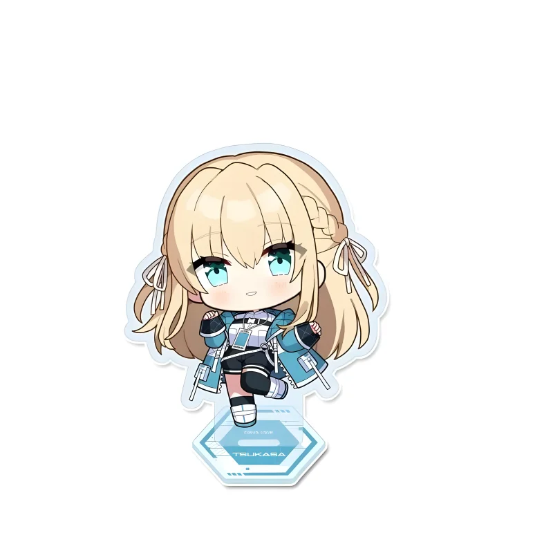 Heaven Burns Red 10CM Cartoon Game Character Acrylic Stand With Base Two‑Side Printed Desktop Collectible Ornament Keychain