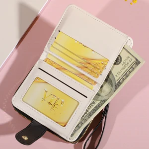 أزياء ريترو ميني زهرة حقيبة للنساء سحاب محفظة إغلاق خفيفة الوزن ومدمجة مثالية لحقيبة بطاقة الحمل اليومية أعلى 10 مبيعات مثالية للحقائب المقلدة - No4