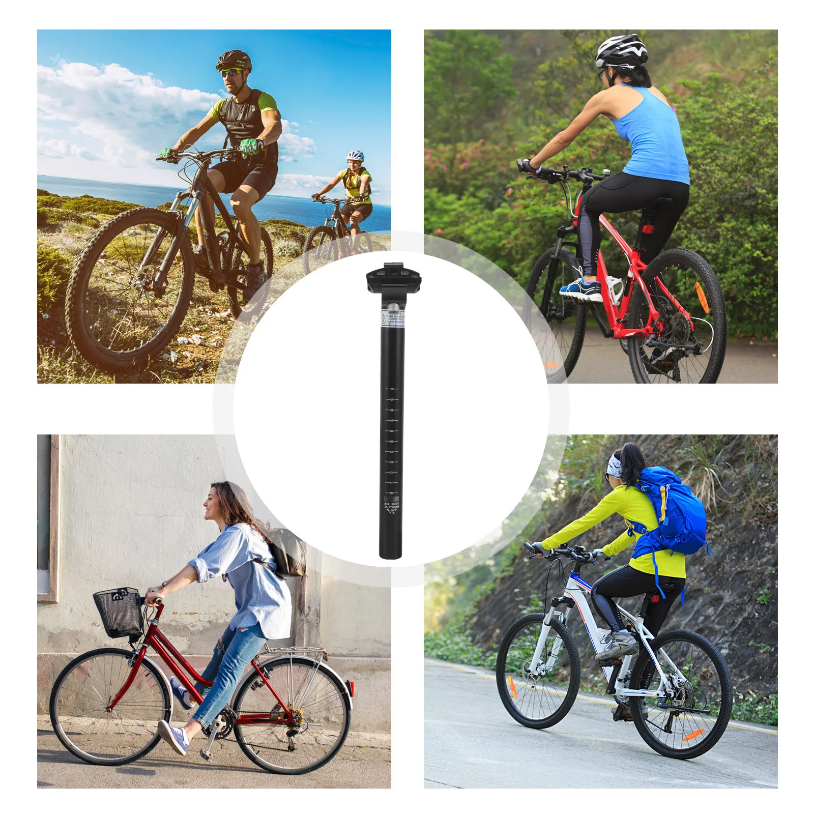 

Aluminum Alloy Seat Post For Mountain Bike Road Fixed Gear Bicycle Lightweight Durable Seatpost Seat Post