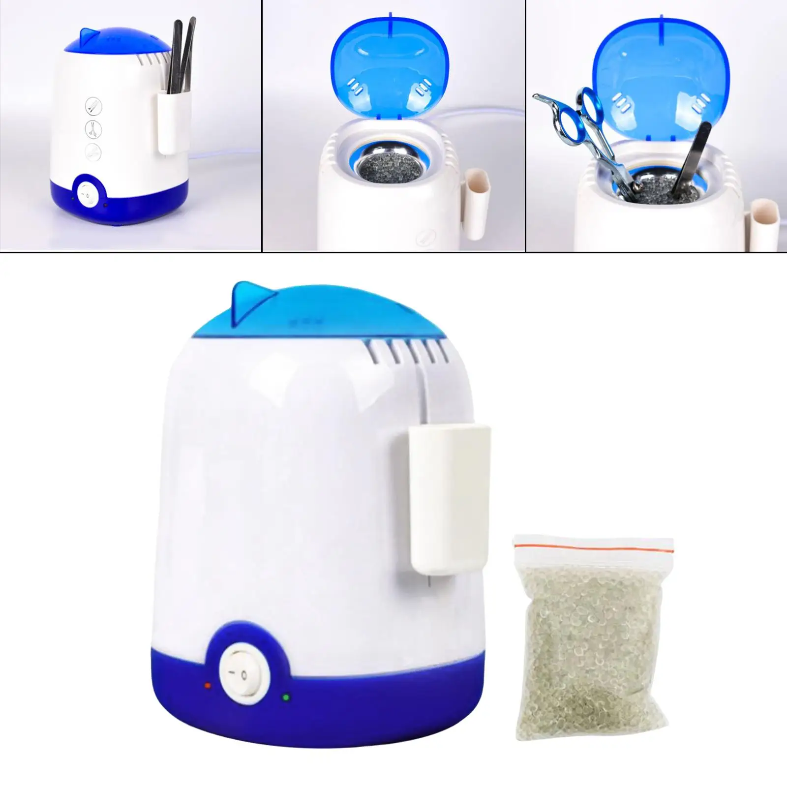 Nail Tools Sterilizer Pot with Beads Cleaner for Scissors Barber Nail Art Tool