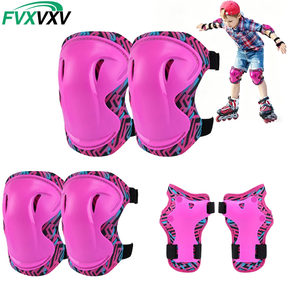 

Kids Protective Gear Set, Include Knee Pads, Wrist Guards and Elbow Pads, Protective Gear Set for Skating Cycling Bike Rollerbla