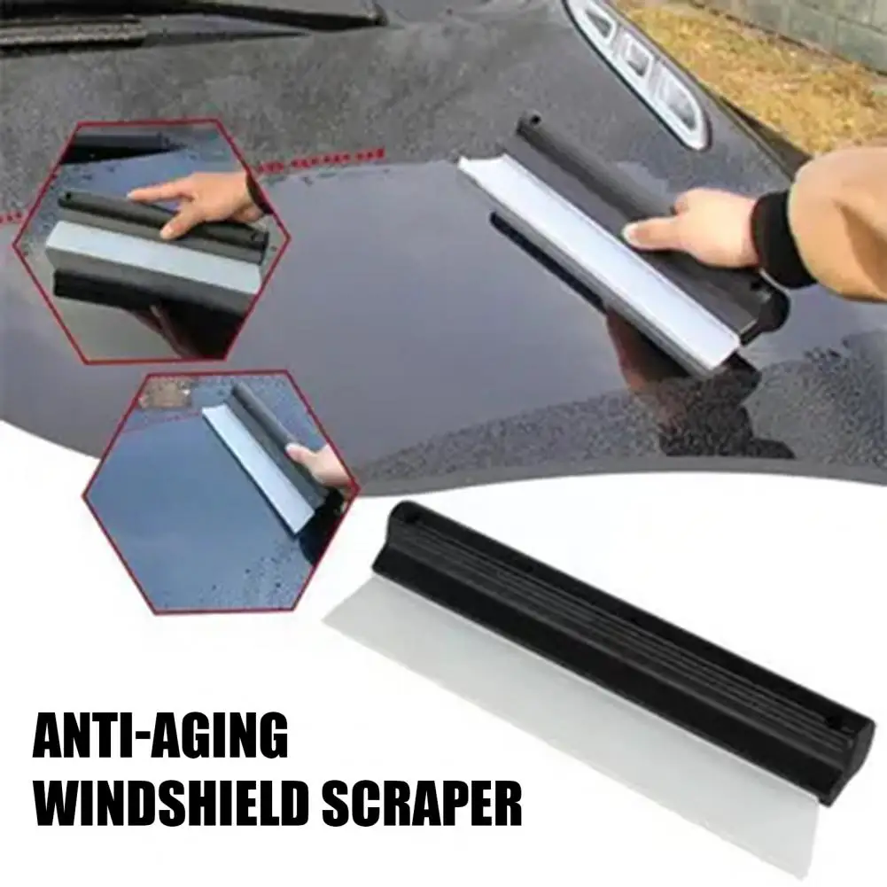 Car Wiper Squeegee Wear-Resistant Reusable Lightweight Portable Automotive Silicone Squeegee Wiper Scraper For Car Detailing