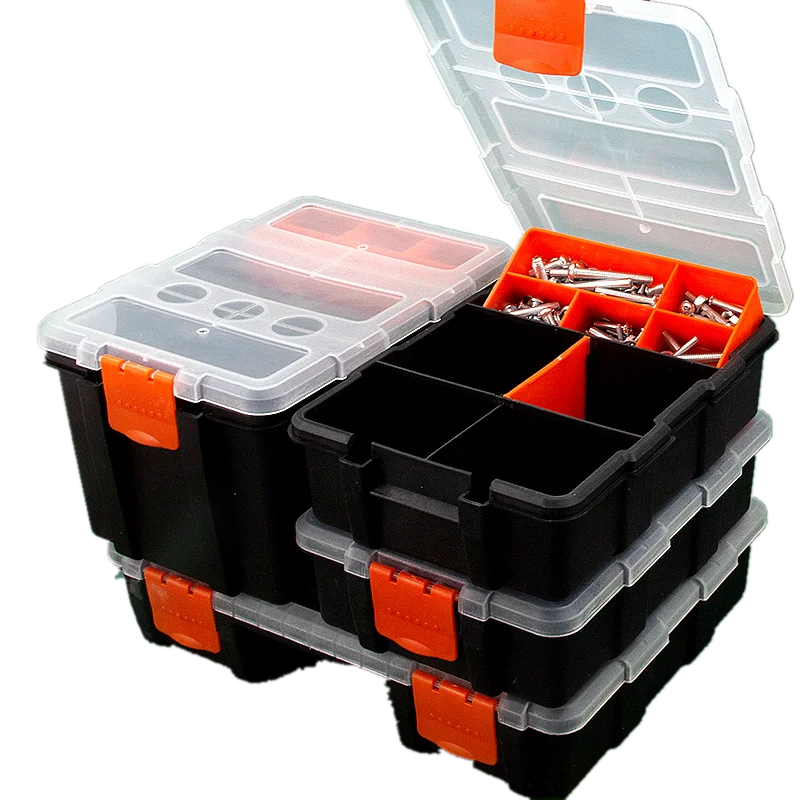 Tool Box Organizer Set Hardware and Parts Compartment Small Multi-functional Durable Storage Component Multi-compartment Plastic