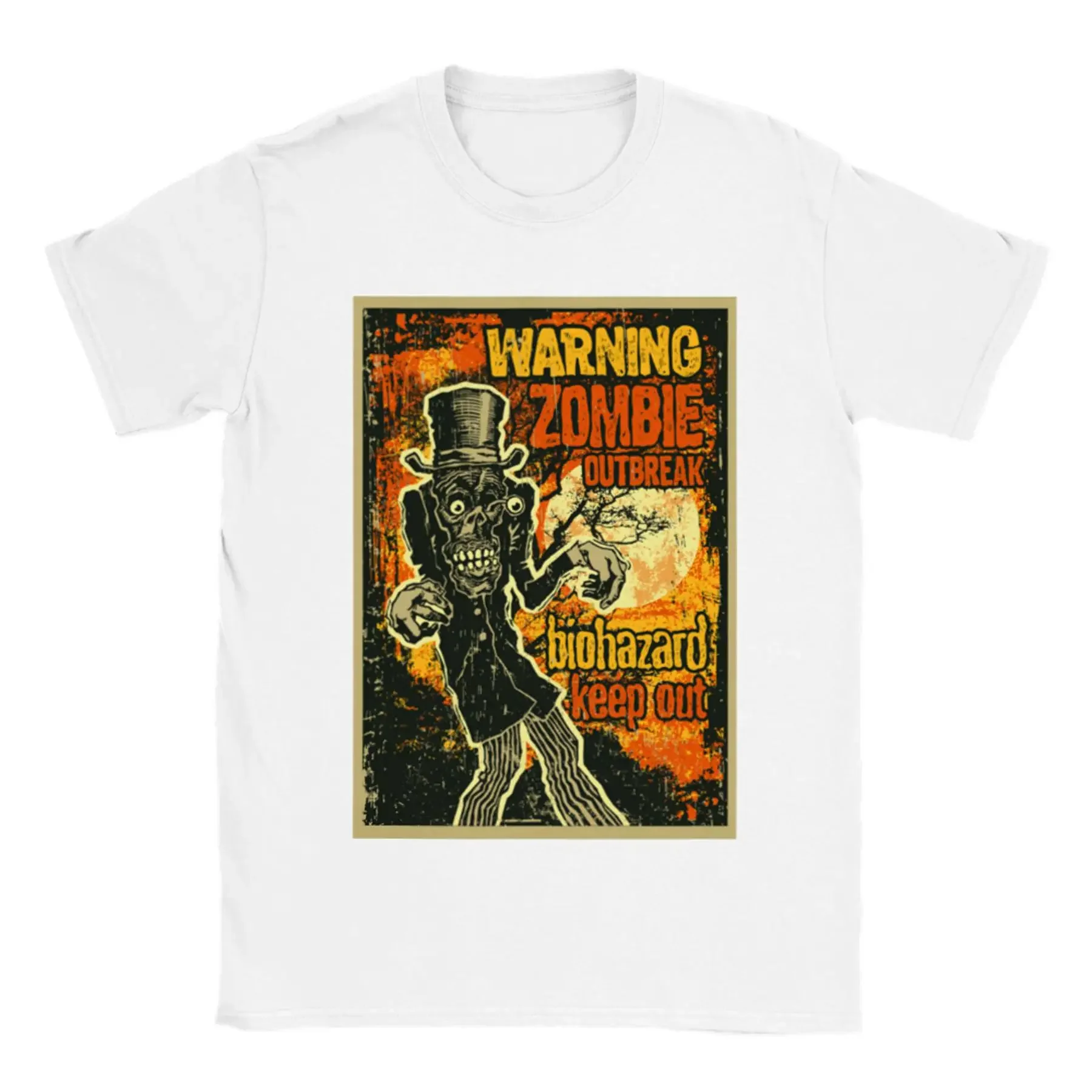 Warning Zombie Outbreak T shirt