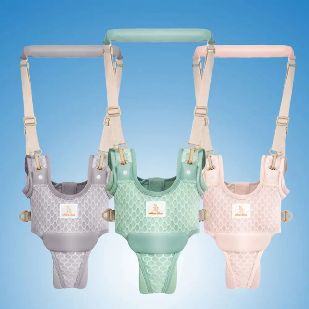 مشاية أطفال محمولة قابلة للإزالة ومضادة للسقوط وآمنة للأطفال قابلة للتنفس ومتعددة الوظائف ومساعد للأطفال الصغار