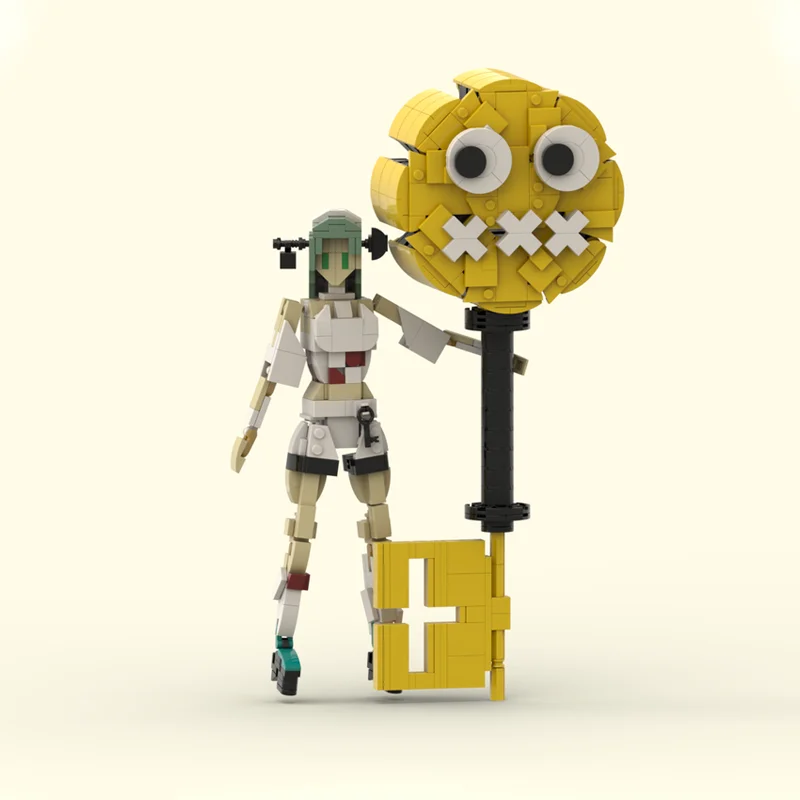 

Набор строительных блоков Moc Aba (Guilty Gear Strive) из 684 деталей, аниме-фигурки Kawaii, креативные кирпичики DIY, игрушки, подарки для детей
