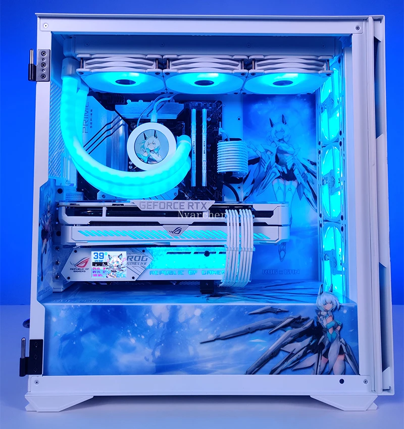 Pantalla redonda de 2,1 pulgadas, IPS de 480x480 Pantalla dinámica, cubierta de control de temperatura, radiador de CPU refrigerado por agua integrado, 120/240/360