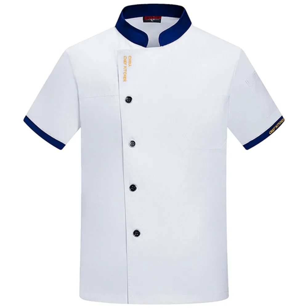 케이터링 요리사 작업복 반팔 남성 케이크 베이킹 서양 음식 주방 후 여성 호텔 중국 요리사의 옷
