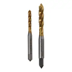 1/4-20 UNC,5/32-32 UNC Spiral Flute Threading Tap Machine Thread Screw Tap High Speed Steel Titanium Plated H2 Tolerance