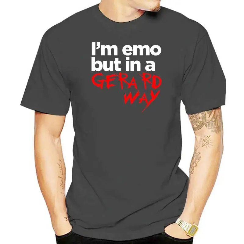 New Fashion  I'm Emo But In A Gerard Way T-shirt Letters Print Women T-shirts Cotton Casual Short Sleeve