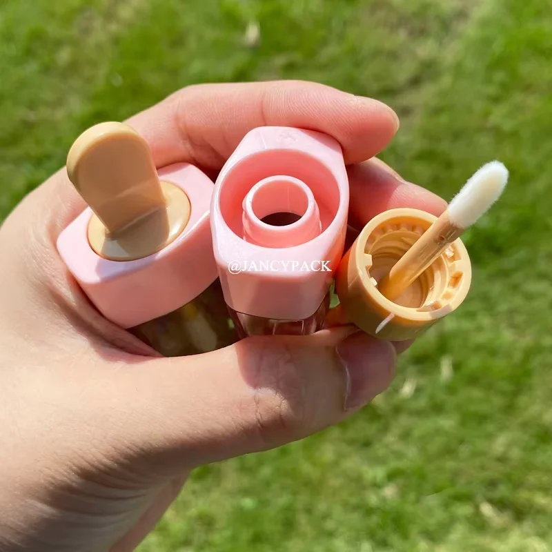 ピンクの空のリップグロスチューブ 1/5個入り 詰め替え可能 - Beauty Makeup Youtube のレビューと価格