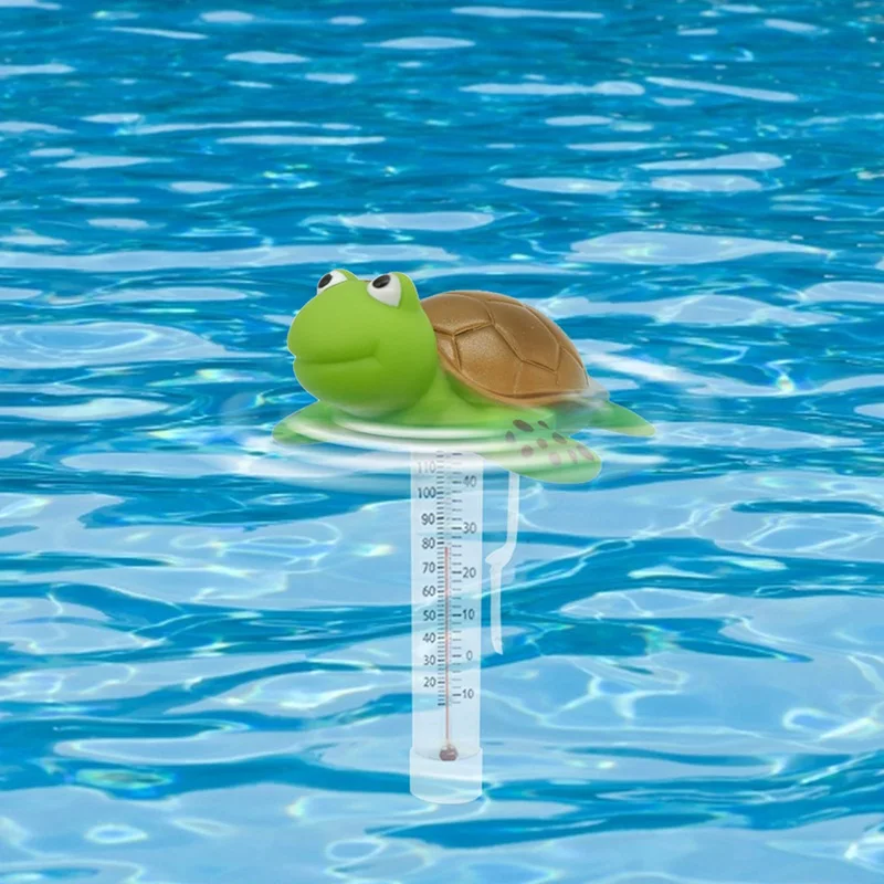 Floating Pool Thermometer,Pond Water Thermometer,Baby Pool Thermometer,Shatterproof,Outdoor And Indoor Pools,(Turtles)