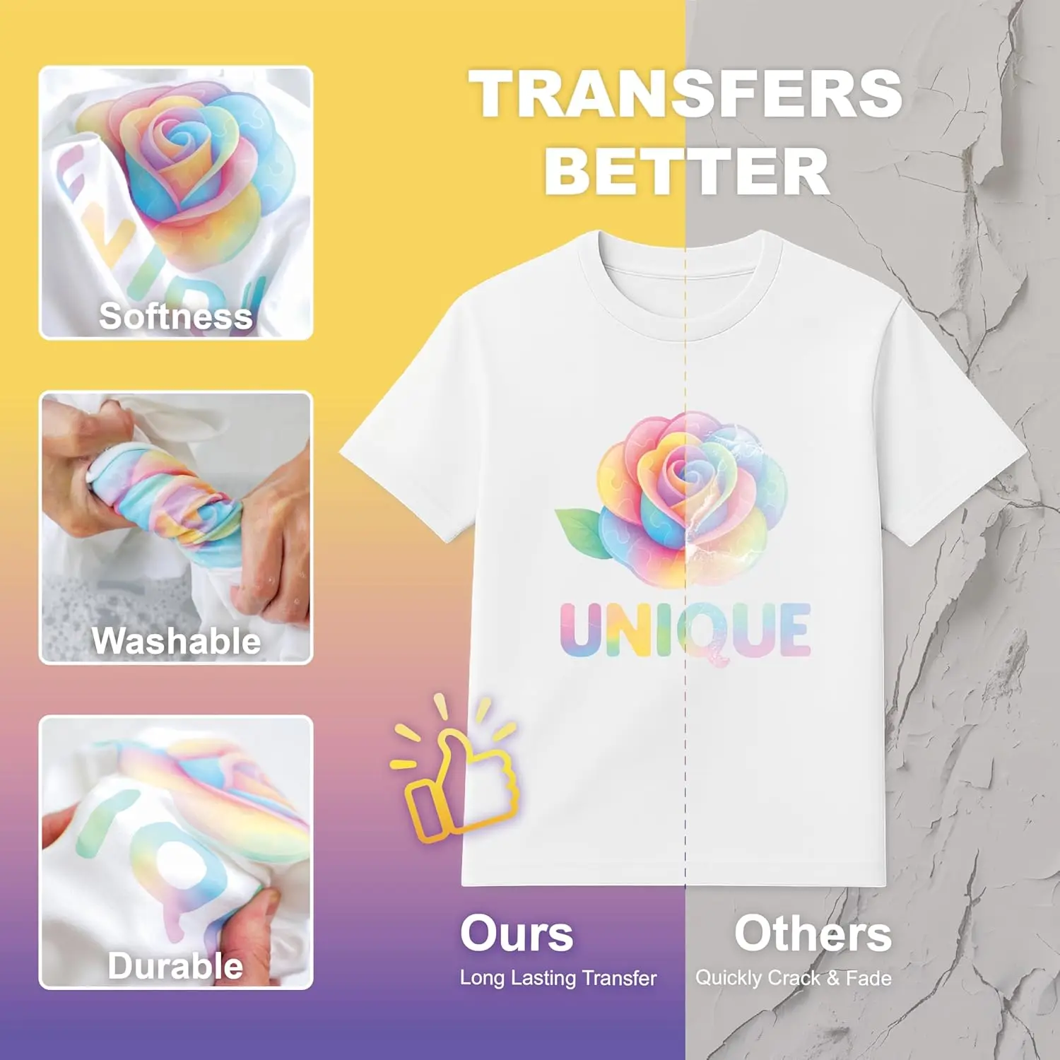 10 Sheets of A4 Premium Heat Transfer Paper Suitable for Light-Colored Fabrics, for Use with Inkjet and Laser Printers image 4