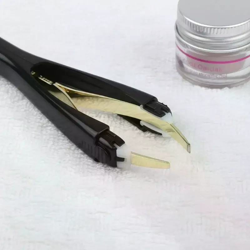Eyebrow Tweezer Automatic Retractable Precision Tip Facial Hair Beard Removal Grooming Tool for Women