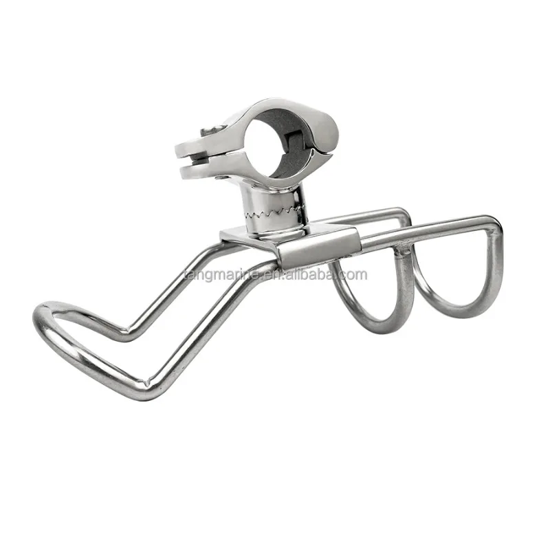 Stainless steel wire welding on fishing rod holder - fishing rod holder on board