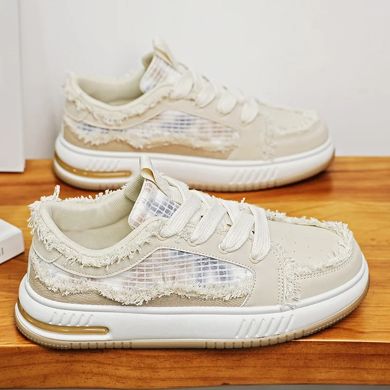 

Skateboard Men's Casual Shoes Soft and Comfortable Apring Wear-resistant All-match Ventilate Height Increasing Men's Sneakers