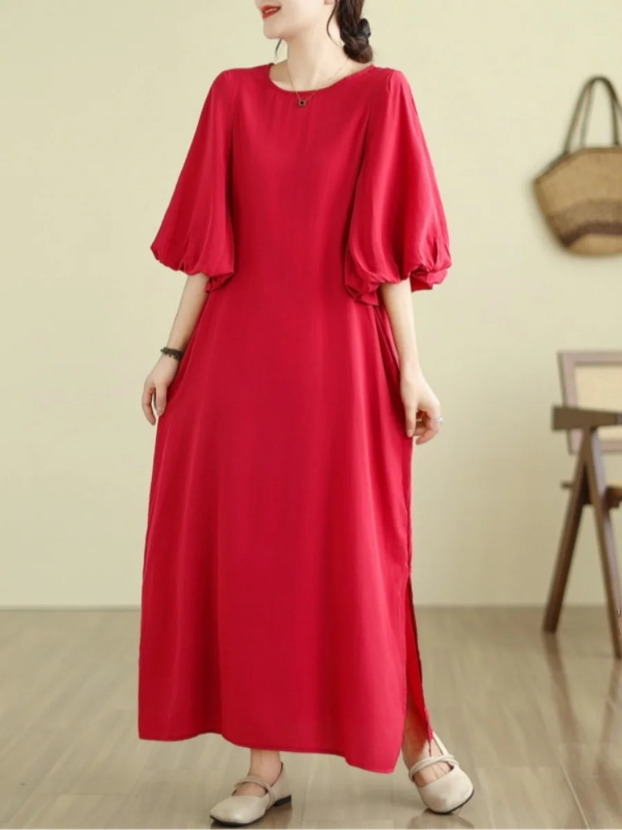 Nuovo 2025 da donna vestibilità ampia al ginocchio Bubble-Sve Dr colori caramellati assortiti alta qualità lunga Dr Commute Sle