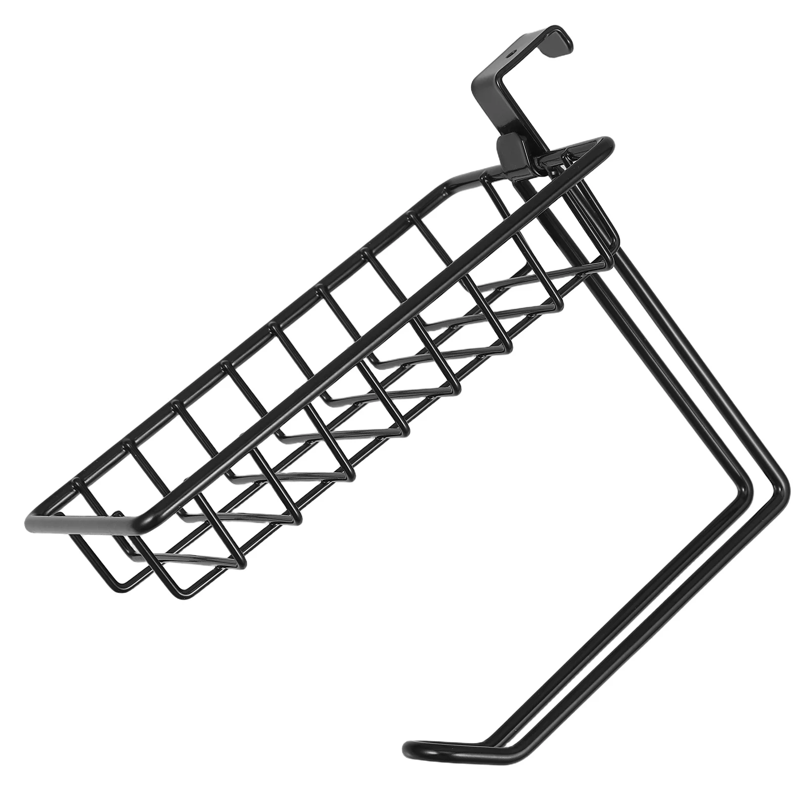 

Bathroom Toilet Storage Rack Iron Wall Mounted Tissue Holder No Over Toilet Shelf Dual Layer for Bathroom