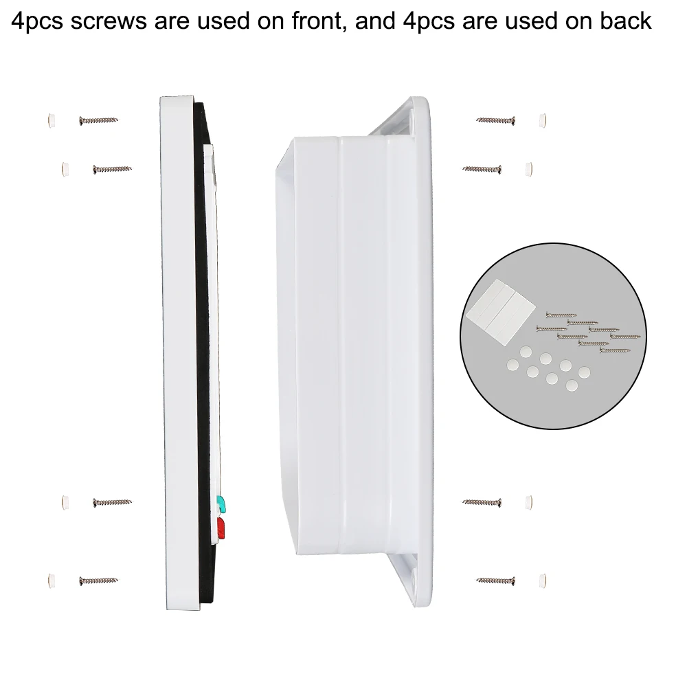 With 4 Way Lock Security Flap Door Dog Cat Flap Door Small Pet Supplies For Dog Cat Kitten ABS Plastic Cat Puppy Safety Gate