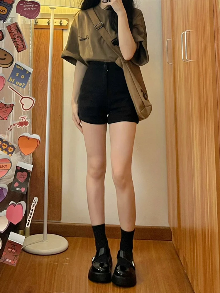 

High Waist Elastic Slimming A-Line Hot Pants Women's Denim orts plus Size Pear ape Body High Waist ort Jeans orts