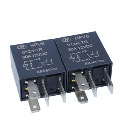 2PCS Original Hongfa Automotive Relay HFV6-012H-TR 4 PIN 4 Feet 1 Group Normally Open 30A12VDC Relay in Stock