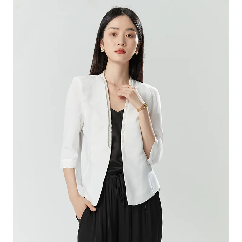

Lightweight White f Sve Cardigan Women's Faion Summer New Arrival Ningbo Novotel Clothing Thin Outerwear Polyester Fa...
