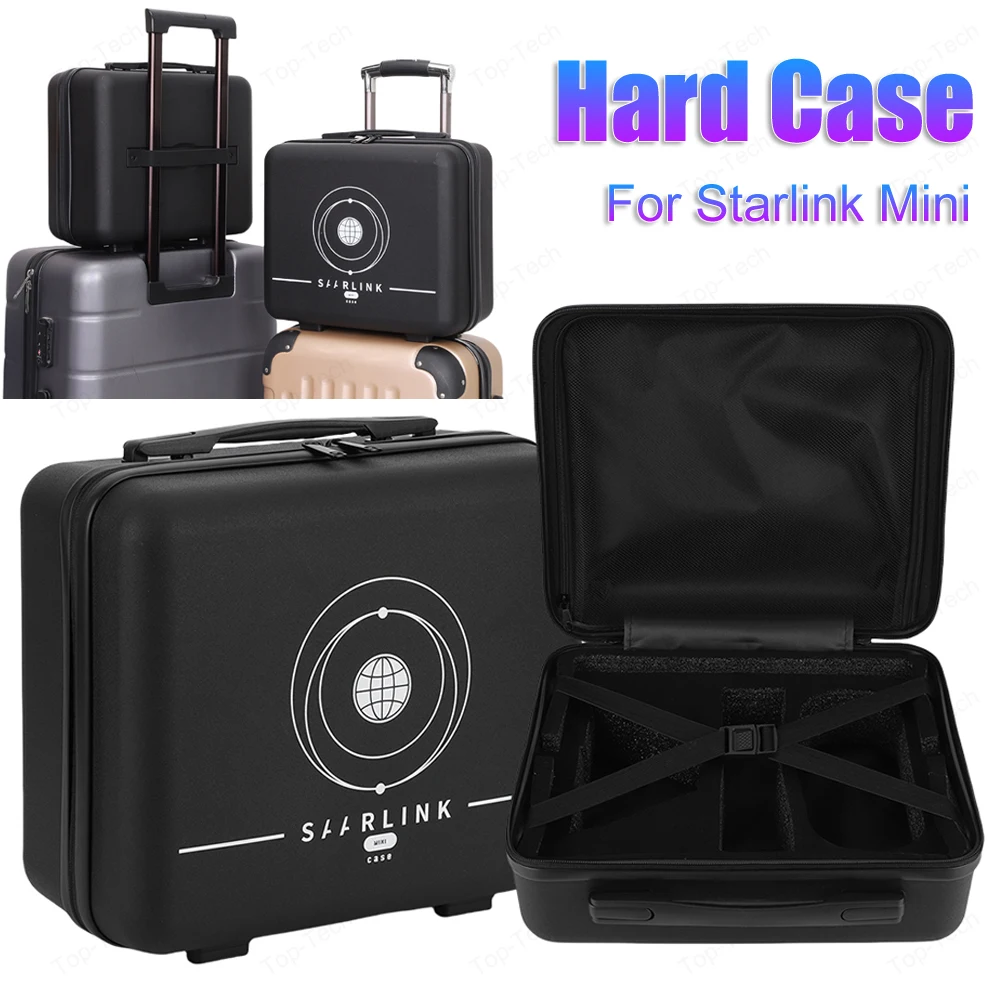 Hard Case for Starlink Mini Protective Carrying Case Waterproof Portable Storage Bag Organiser for Outdoor Car RV Boat Trips