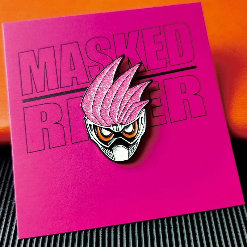 Original Kamen Rider Badge Ex-Aid Dangerous Zombie Genm Brooch Ins Trendy Accessories Birthday Friend Gift