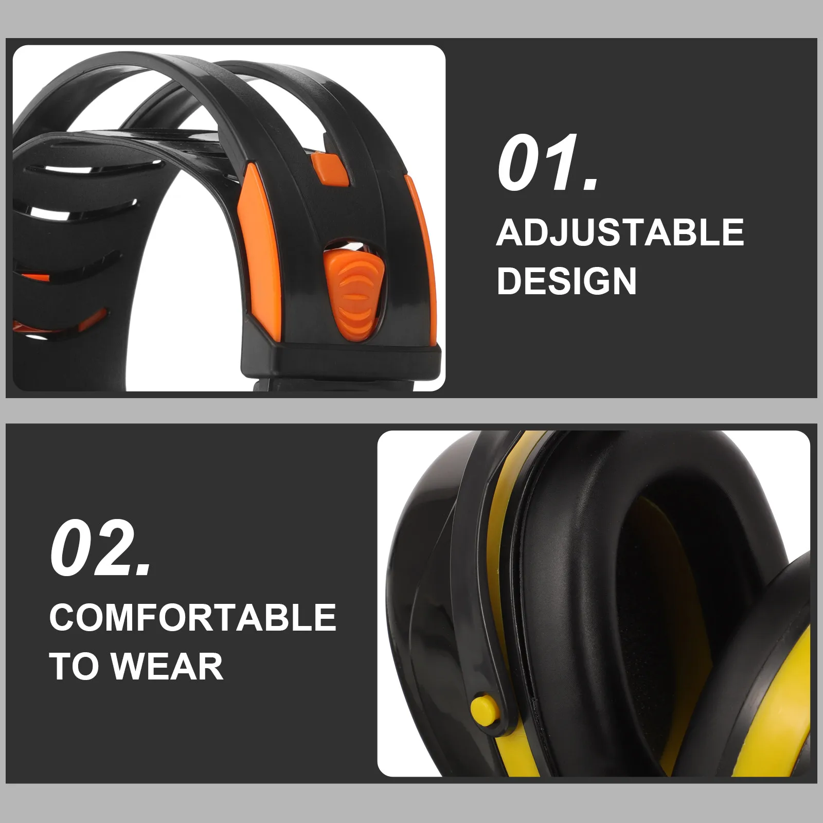 

Ear Protection Headphone Adjustable Noise Reduction Earmuff for Workshop Sleeping Baby Hearing Protection Lightweight Portable
