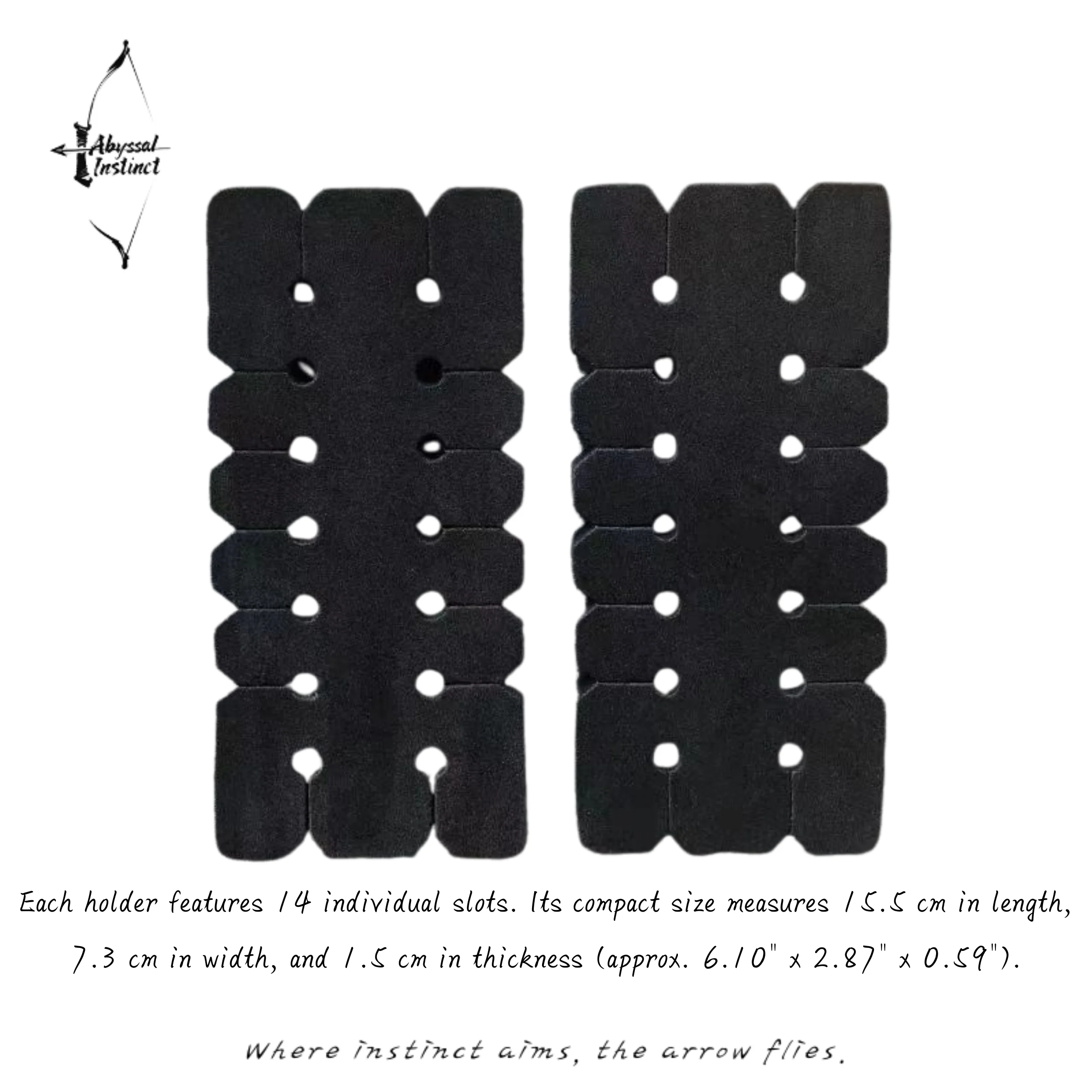 Arrow Display Stand for Hunting - 14 Slot PVC Arrow Rack, Organized Storage for Recurve & Traditional Bow Arrows