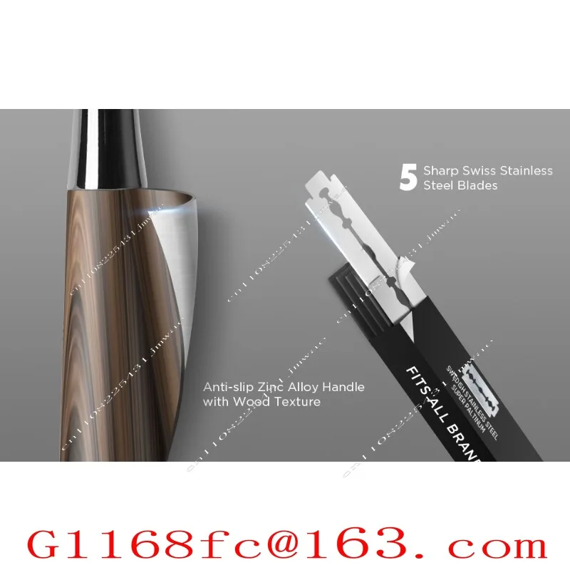 The Same Men's Razor, Women's Shaving Knife, Gold Razor, Wooden Handle, Optional Knife Holder.