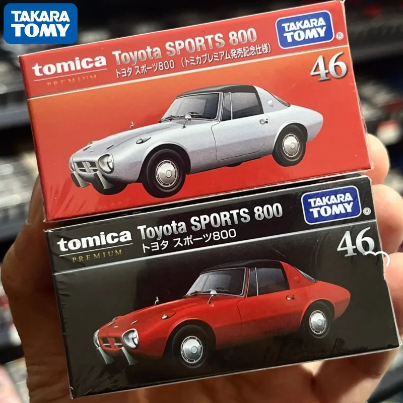 Takara Tomy Tomica Premium 46 Toyota Sports 800 Voiture en alliage Modèle de véhicule en métal moulé sous pression Cadeau de Noël Jouets pour garçons