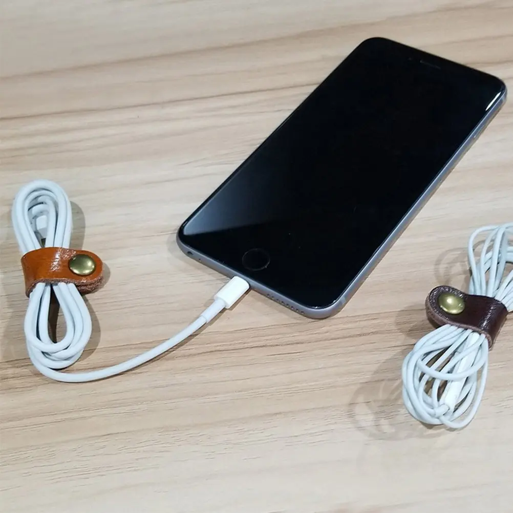 10Pcs Earphone Winder Cord Holder Organizer Charging Cable Holder For Car Cable Organizer Band
