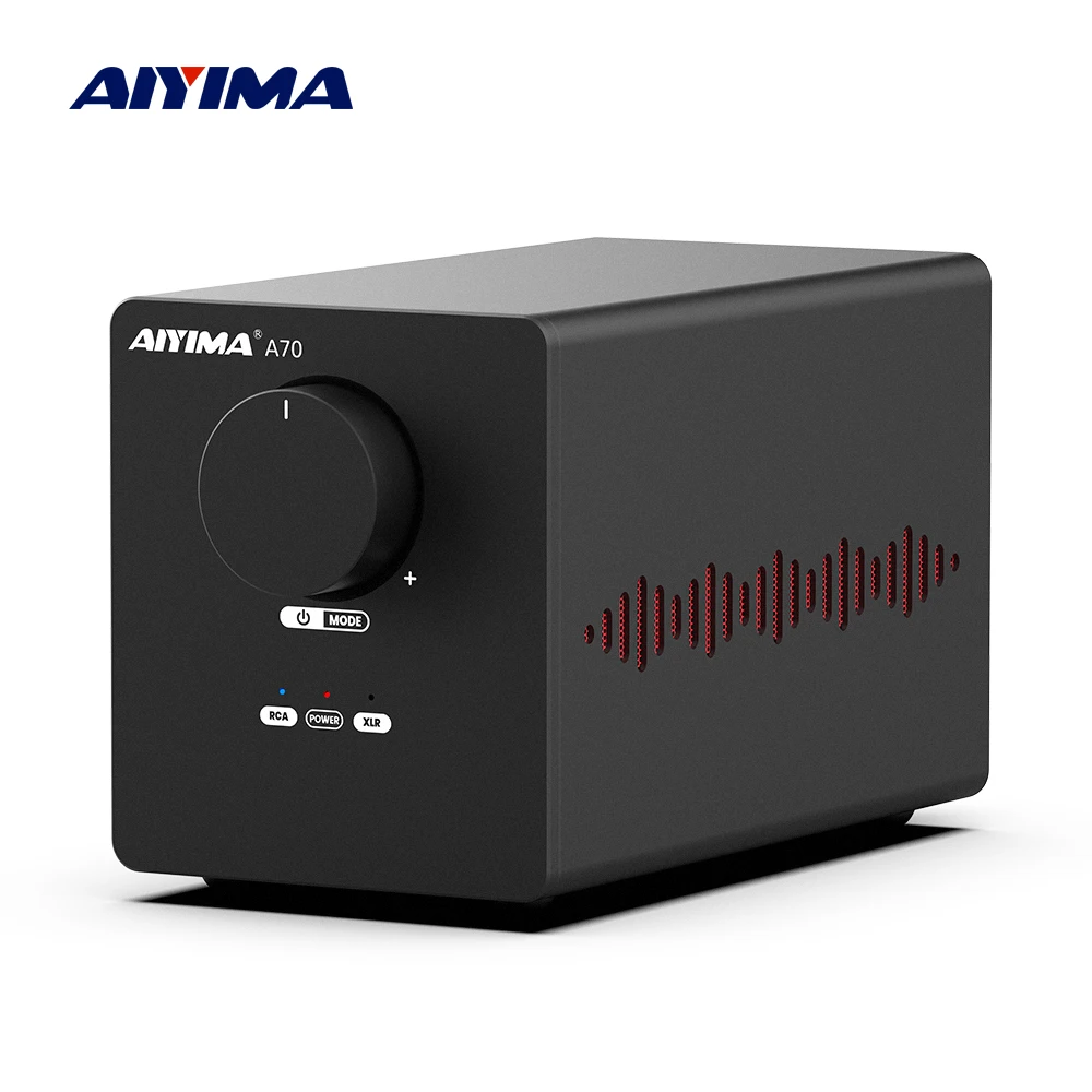 AIYIMA Audio A70 Stereo PFFB Power Amplifier TPA3255 300Wx2 Class D Hifi AMP for Passive Speaker with XLR RCA Balanced Out