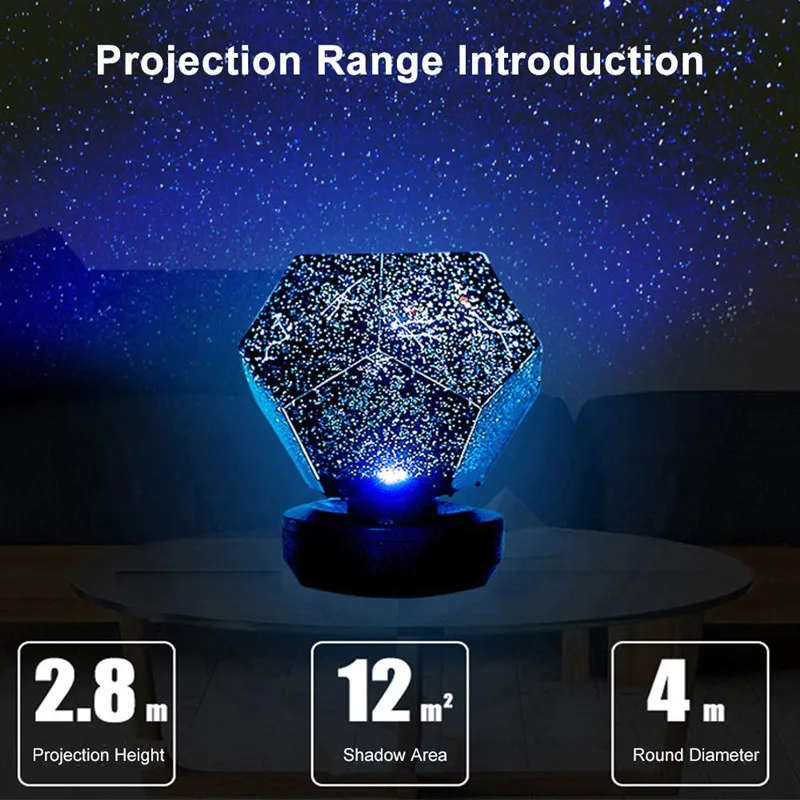 Decor Celestial planetario estrel Romantic Bedroom home DIY gif Planetarium galaxy Night Light projector Star Sky Lamp