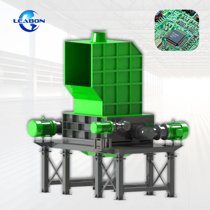 Factory Direct Sales Medium Type IBC Four Shafts Shredder for Cardboard Oil Drums Shredding Equipment