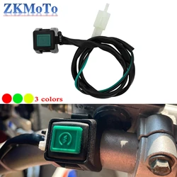 Motorcycle Square Button Switch ON/OFF Engine Starter Switch 22mm Handlebar Ignition For KTM Yamaha Honda Kawasaki EXC SXF XCF