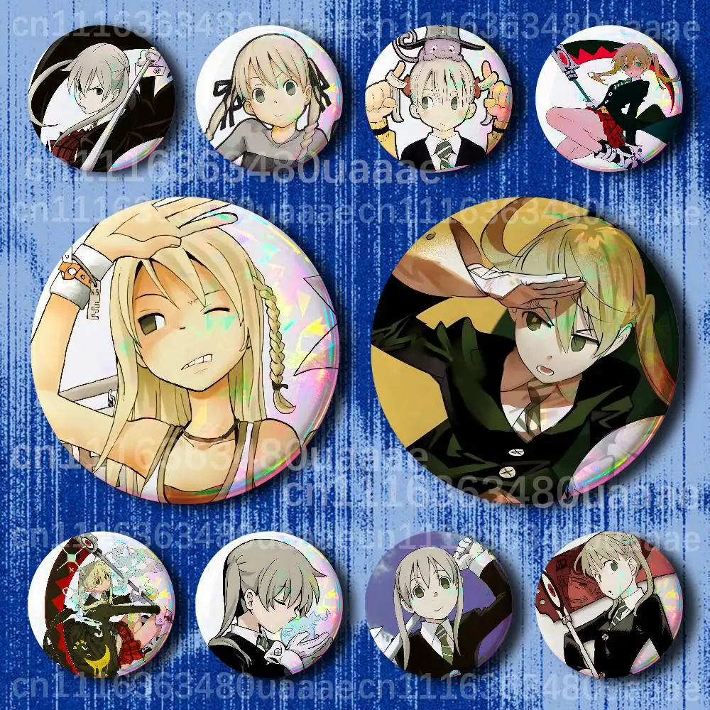 S-Soul Eater Maka Handmade Brooch Cartoon Cosplay  Lapel Pin Badge On Backpack Jewelry Accessories Gifts