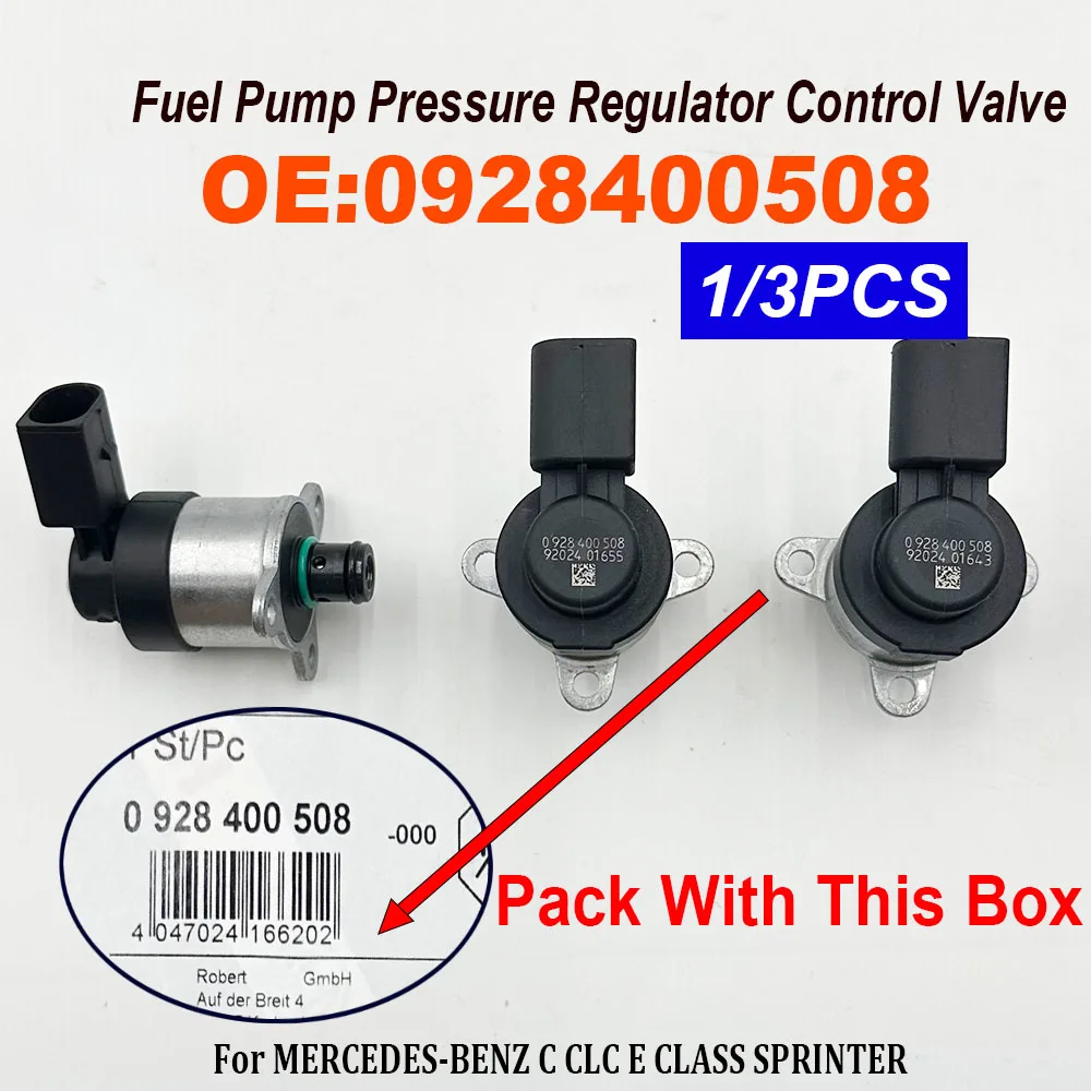 1/3PCS 0928400508 6460740084 A6460740084 Fuel Pump Pressure Regulator Control Valve For M-ERCEDES-BENZ C CLC E CLASS SPRINTER