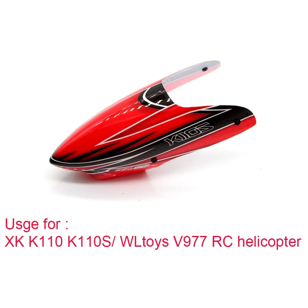 Wltoys XK K110 V977  RC Helicopter Accessories Blade Gear Metal Conversion Tail Motor Rotor Head Canopy ESC Board Servo Parts