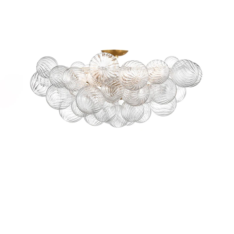 Moden Transparent Glass Bubble LED Ceiling Lights European Creative Living Room Bedroom Restaurant Kitchen Hanging Lamps Fixture