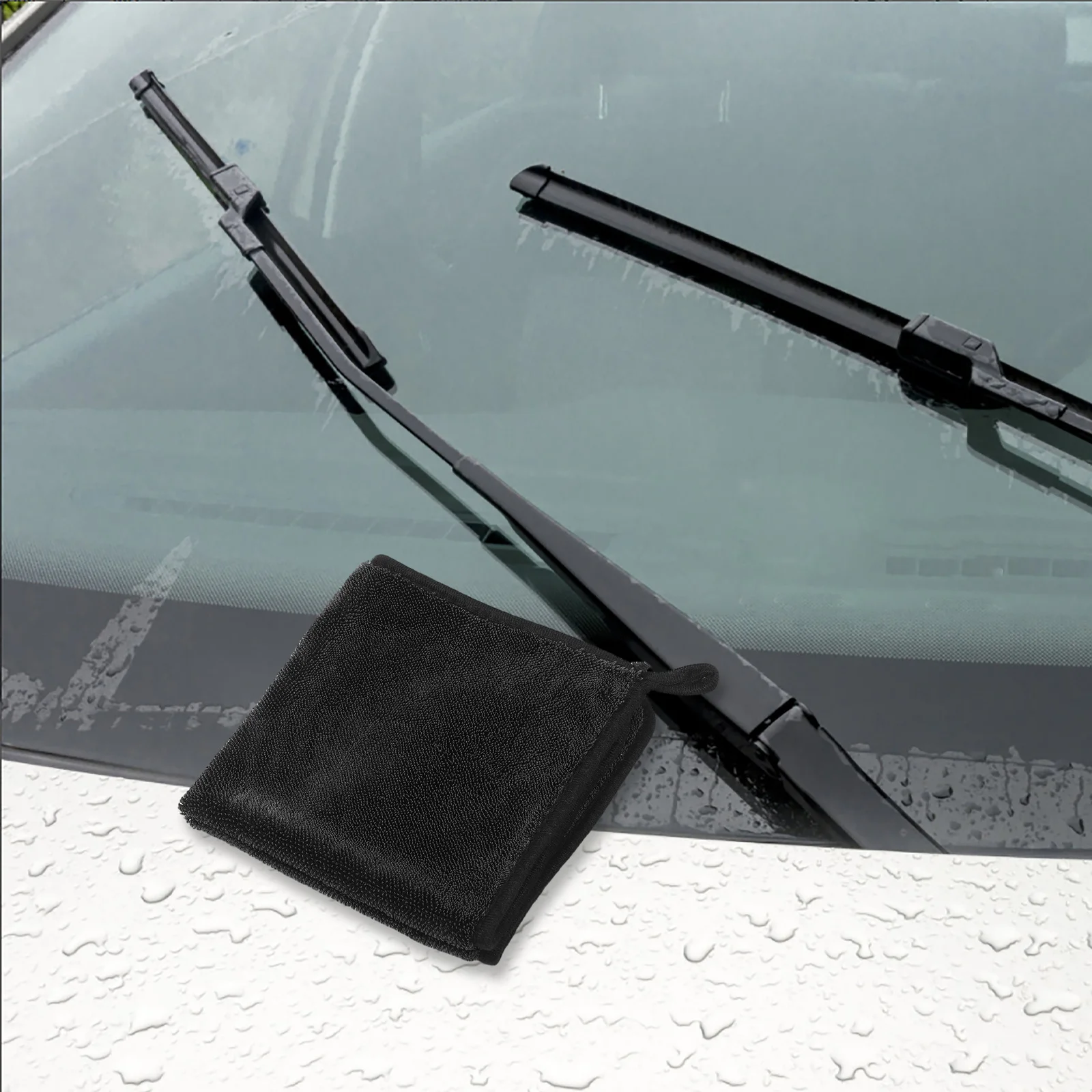 

5Pcs Car Double Sided Twisted Microfiber Highly Absorbent Scratch Free Car Detailing Drying Cloths House Window