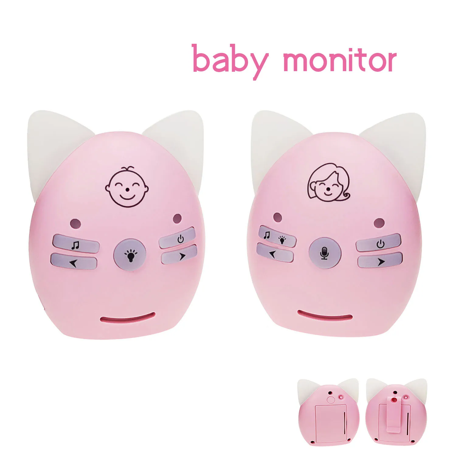 Baba-Digital Wireless Baby Monitor, portátil Baby Intercom, 2.4GHz, Baby Boy e Girl, grito da noite, V30, Novo