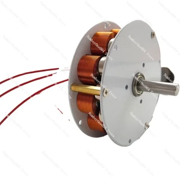 Miniature Disc Type with Iron Core Generator Strong Magnetic Low Speed High Power Generation Multipole Three Phase Alternator