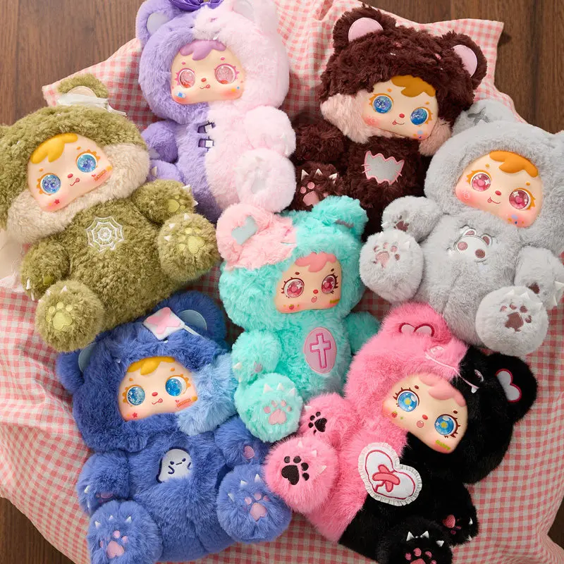 

Samuel Bear Critical Hit Series 400% Large Size Plush Mystery Blind Box Cute Soft Sleep Companion Doll Trendy Surprise Toy Gifts